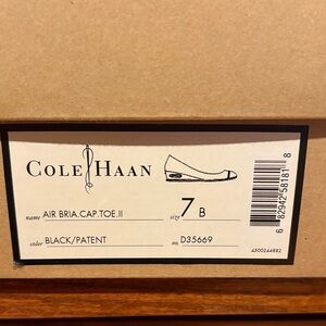Cole Haan Black Patent Leather Wedge